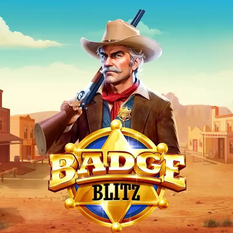 Badge Blitz logo by Pragmatic Play at Vegasino Casino