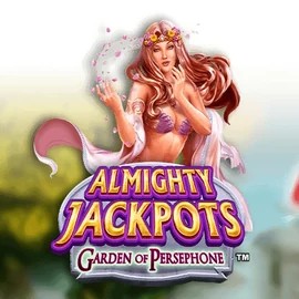 Almighty Jackpots: Garden of Persephone by Novomatic, showcased at vegasinocasinoca.com – game logo