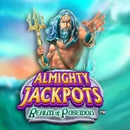 Almighty Jackpots – Realm of Poseidon logo by Novomatic at Vegasino Casino
