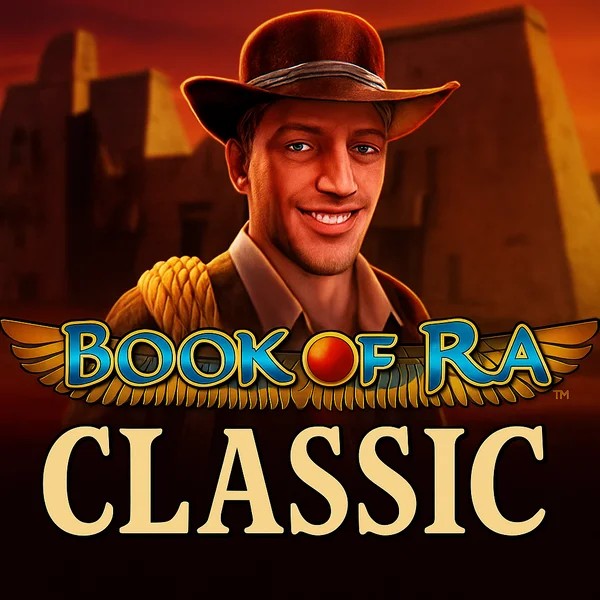 Book of Ra Classic game by Novomatic – logo hosted on Vegasino Casino