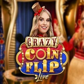 Enjoy Crazy Coin Flip by Evolution – logo hosted on vegasinocasinoca.com