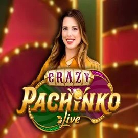 Live Casino logo of Crazy Pachinko from Evolution at Vegasino Casino