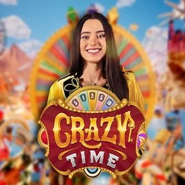 Play the Crazy Time slot by Evolution on Vegasino Casino