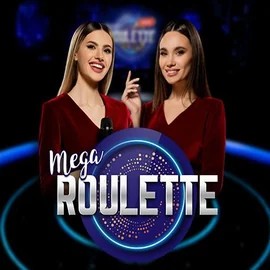Mega Roulette logo – Live Casino by Pragmatic Play at Vegasino Casino