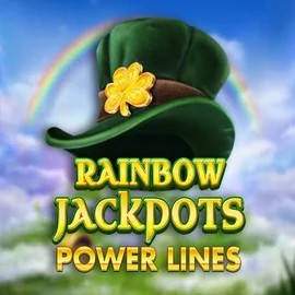 Rainbow Jackpots Power Lines slot visual from Red Tiger Gaming available on vegasinocasinoca.com