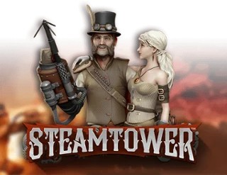 Slots logo of Steam Tower Slot from NetEnt at Vegasino Casino