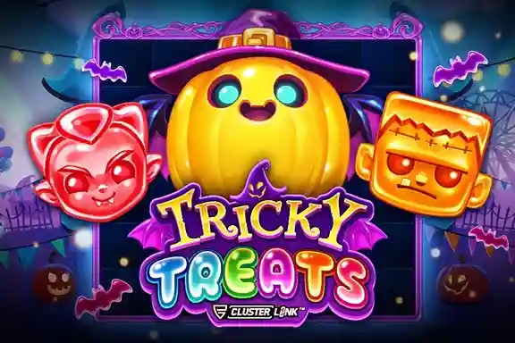 Official Slots logo: Tricky Treats by Push Gaming at Vegasino Casino