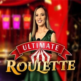 Ultimate Roulette slot icon by Ezugi, available at Vegasino Casino